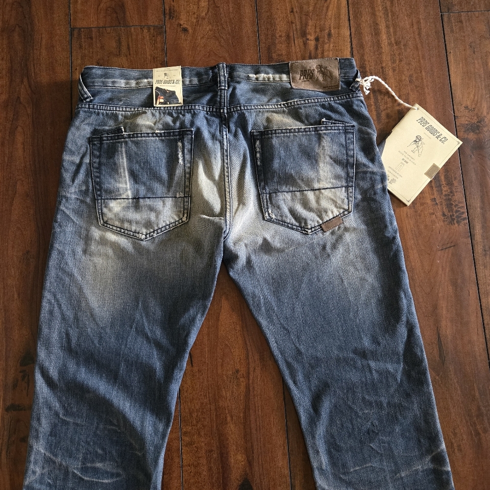 PRPS Rambler Skinny Fit Low Front Rise Button Fly Japanese Selvedge Jeans Sz 38 - Picture 6 of 16
